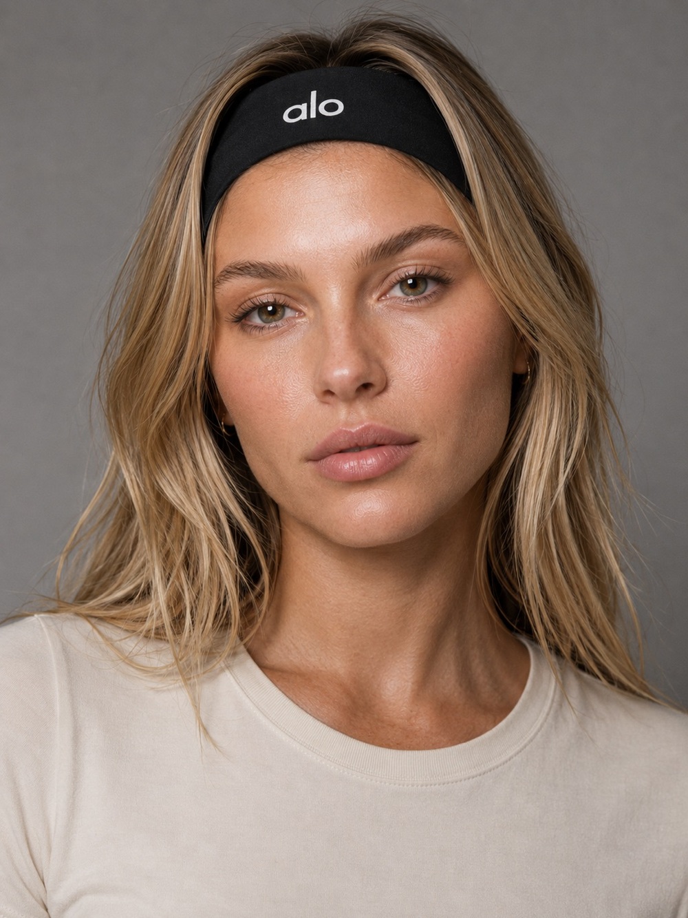 Alo Black Logo Headband